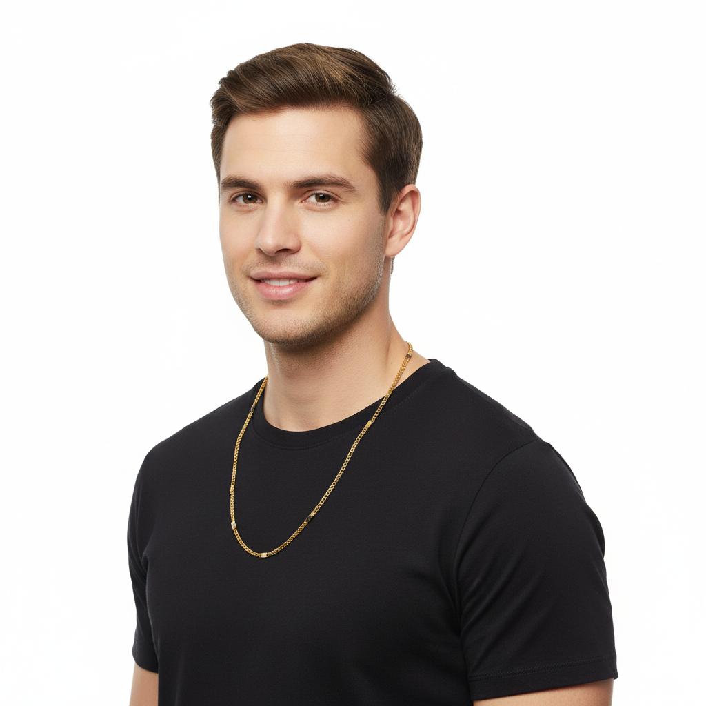 Men’s Gold Finish Chain – Classic Daily Wear