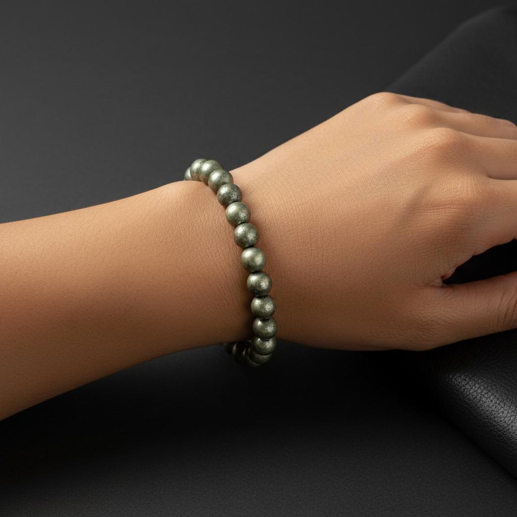 Raw Pyrite Bracelet Certified